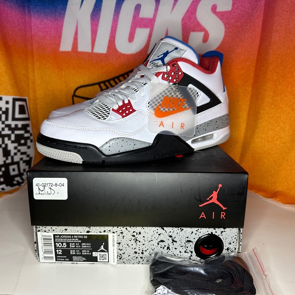 Jordan 4 Retro SE What the Size 10.5M Pre-loved